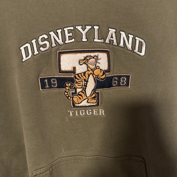 Vintage Y2K Disney Tigger XL Embroidered Pullover Hoodie - Picture 2 of 5
